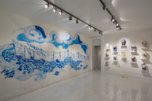 Mexico City art gallery machete art