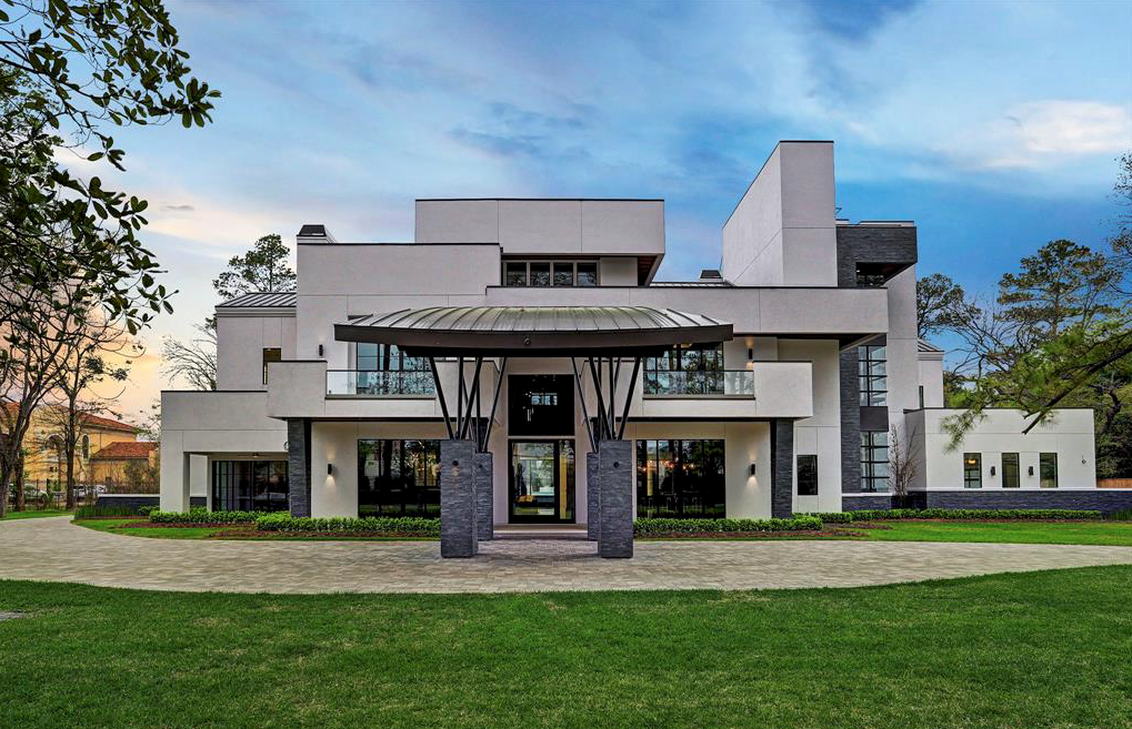 The uber modern architecture speaks loudly   at 3 W. Rivercrest, created by Frankel Building Group.