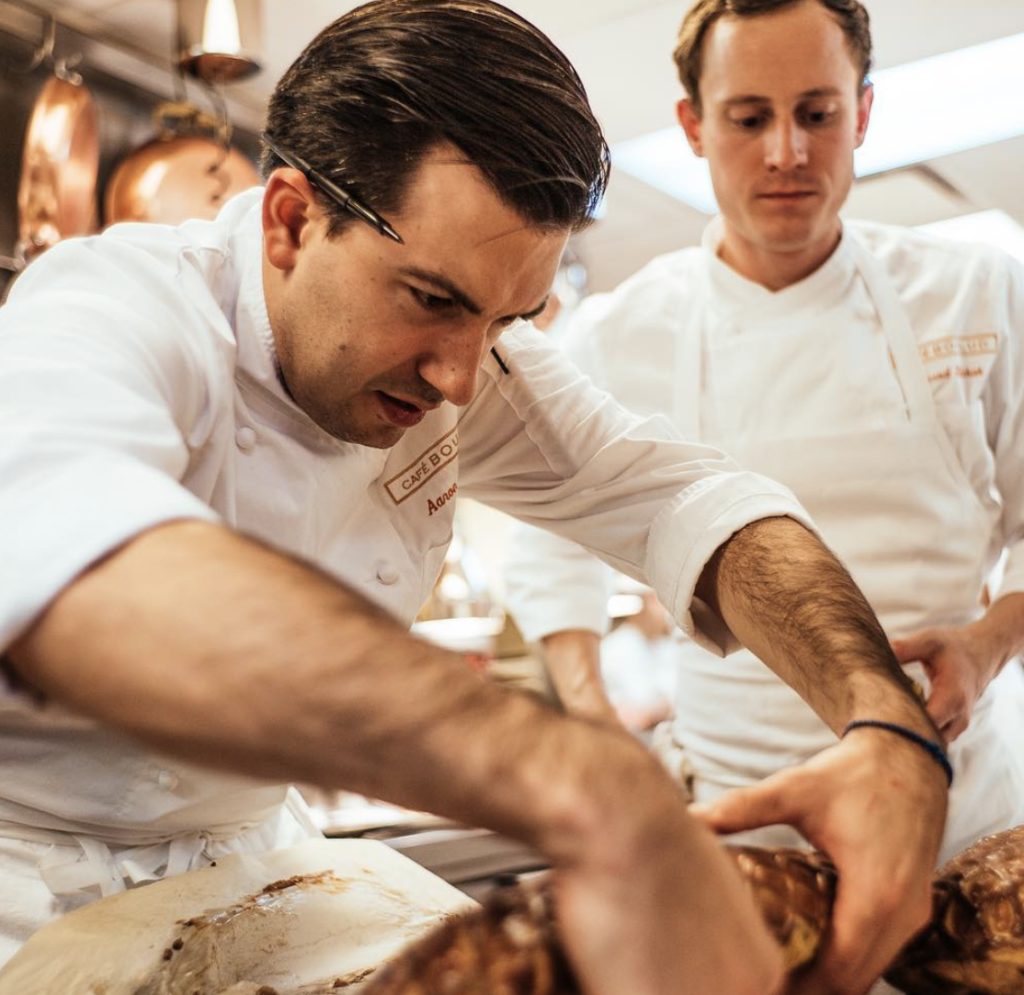 Aaron Bludorn knows his way around a kitchen.