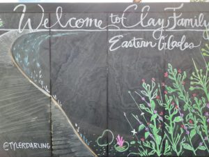 Chalk Signage at Clay Family Eastern Glades; Photo courtesy of Memorial Park Conservancy (Photo by Memorial Park Conservancy)