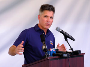 Construction of hospitality and viewing areas for the 2021 Houston Open PGA event at Memorial Park Golf Course continuedWalnut Valley Festival on the Winfield Fairgrounds Sunday