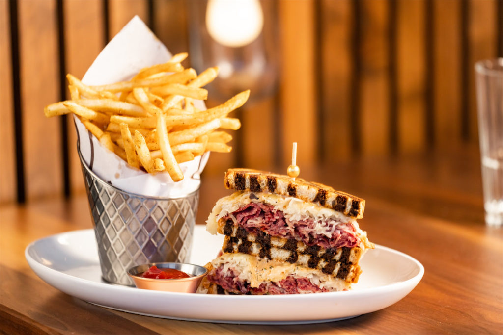Ramble Room is a classic American restaurant offering sandwiches, pasta, salads, and more. (Photo by Kathy Tran)