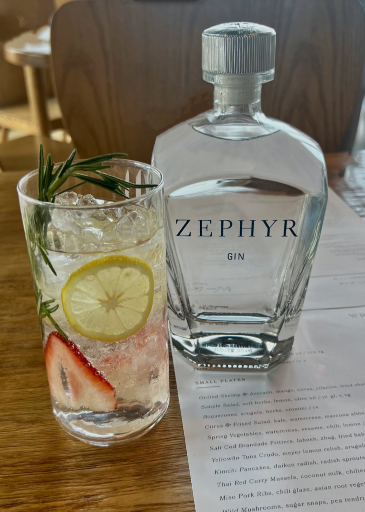 Zephyr Gin and tonic