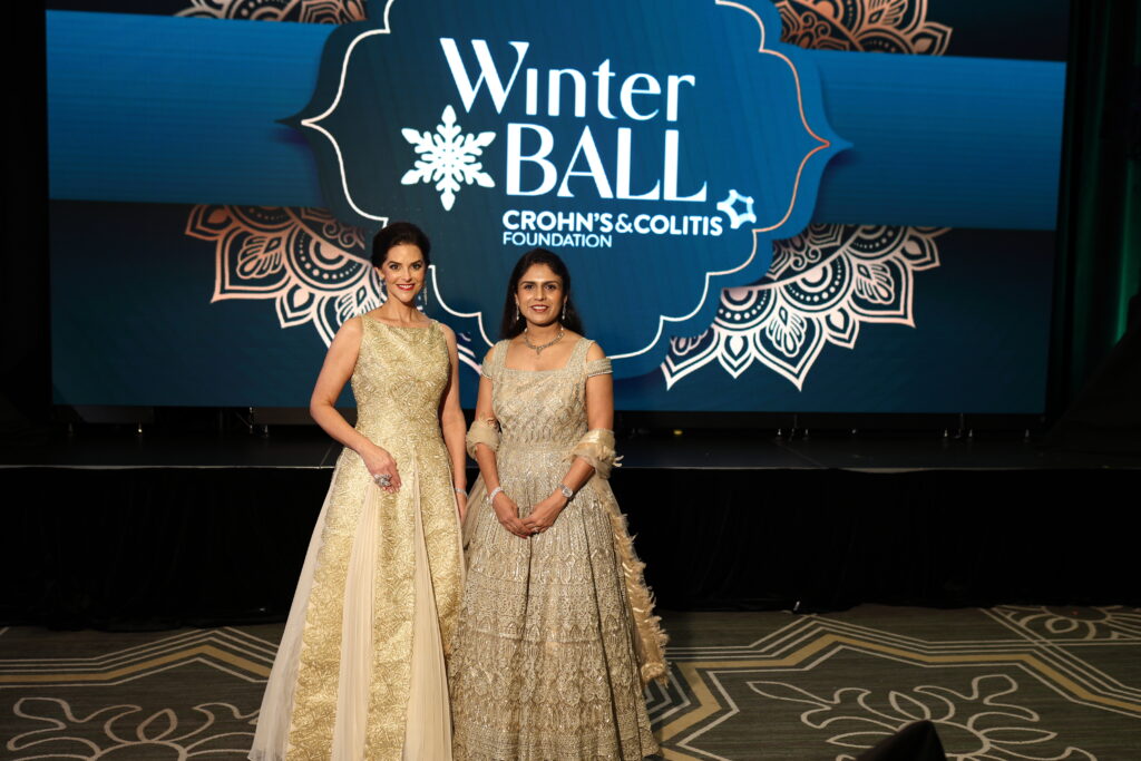Ann Ayre, Dr. Bincy P. Abraham at the Winter Ball