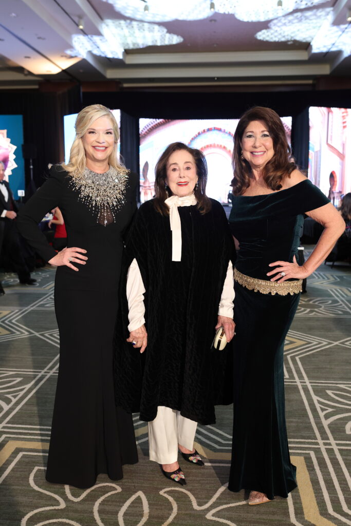 Tamie Johnson, Betty Tutor, Heidi Rockecharlie at the Winter Ball