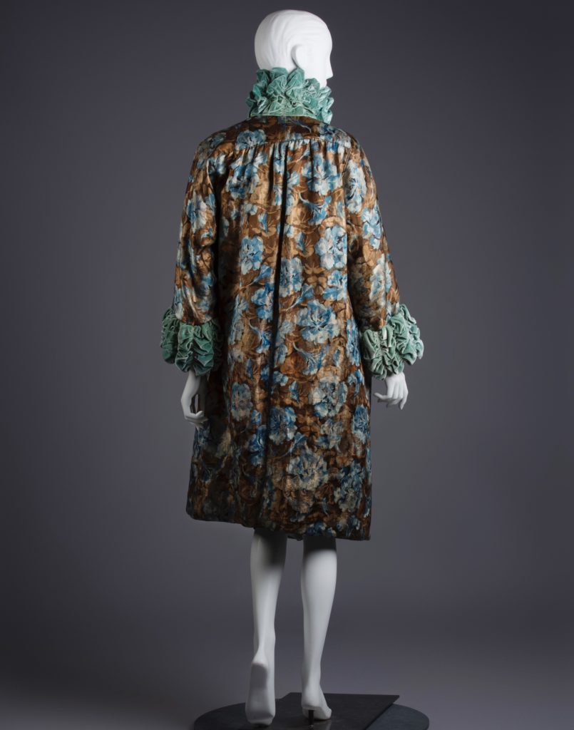 Brocade and velvet coat