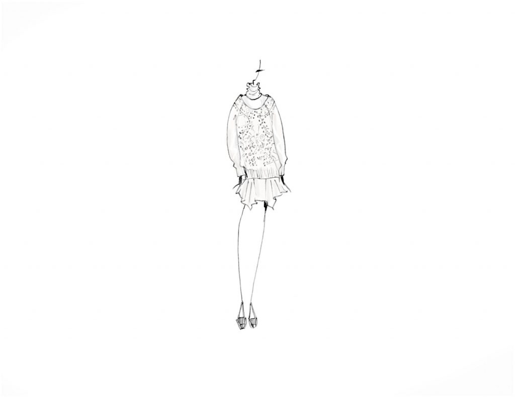 BCBG Max Azria FW20118 sketch at New York Fashion Week.