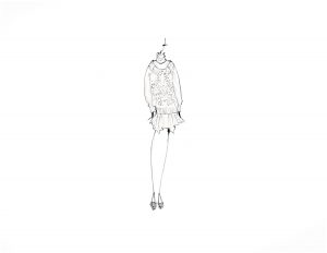 BCBG Max Azria FW18 Sketch New York Fashion Week designer sketch.