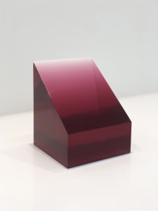 Peter Alexander’s “10/9/18 Ruby Turquoise Block,” 2018, at Parrasch Heijnen Gallery