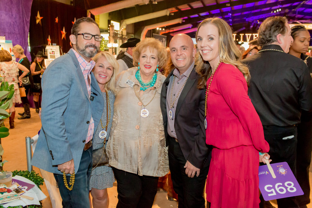 Jeffrey & Jodi Mastro, Jerré Williams, Oliver & Kristen Badgio at the Houston Cattle Baron's Ball at the George Ranch.  (Photo by Mike Charlton)