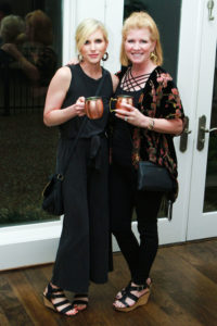 Ashley Shavo, Tina Dalton at the John Daugherty open house in Memorial.