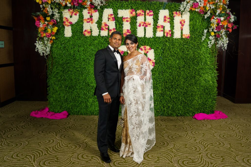 Celestine & Mini Vettical at the Pratham Houston gala. (Photo by Bijay Dixit/Unique Photo Images)