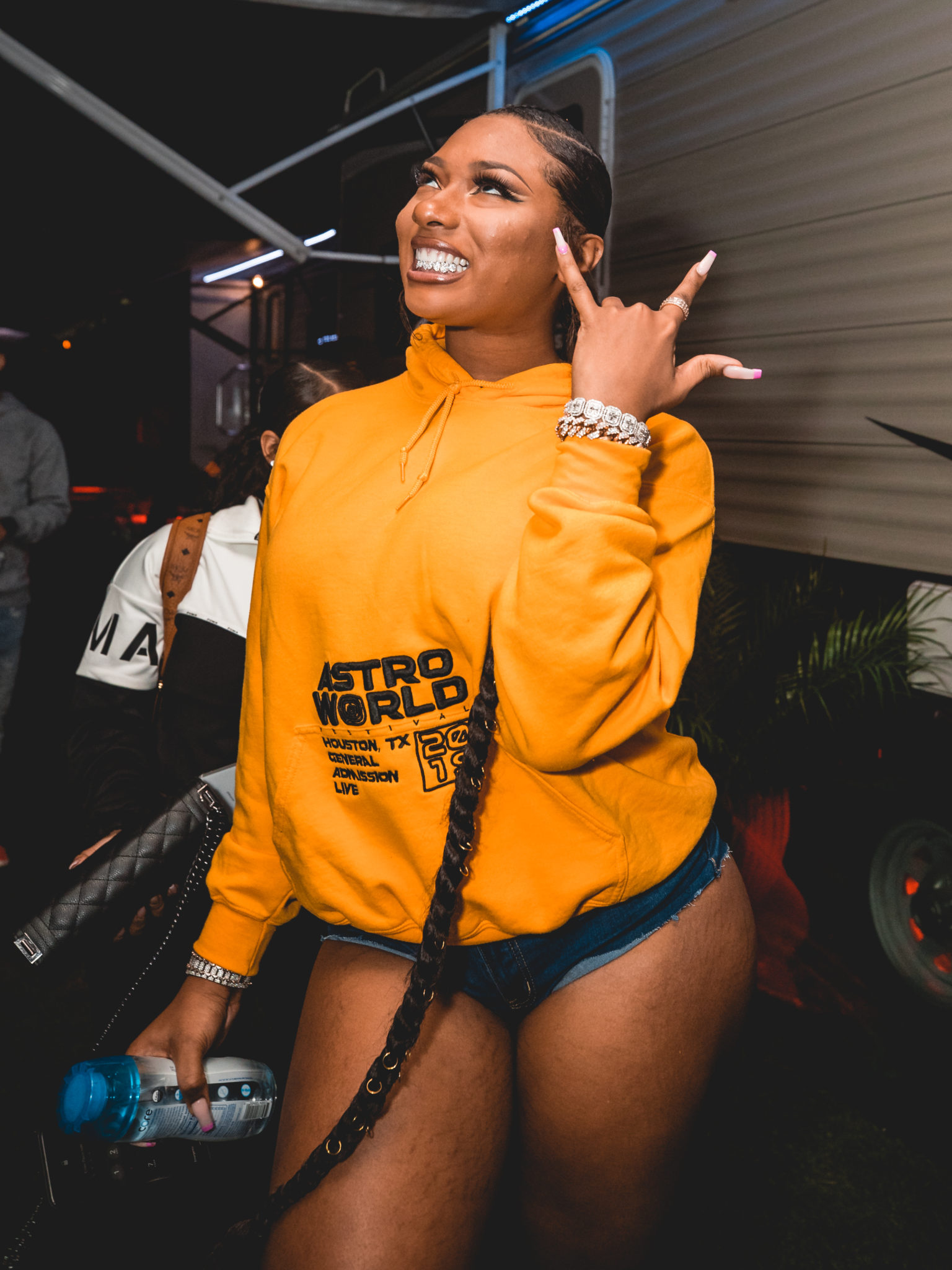 Megan Thee Stallion brought the energy at Astroworld Festival. (Photo by Branndann Art)