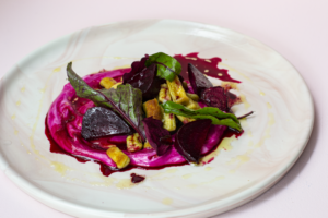 Satisfy beet gnocchi