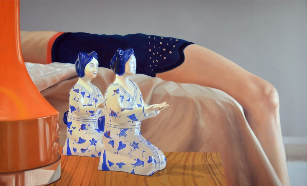 Kelli Vance’s “In the Cold Night of The Day,” 2019, at Cris Worley Fine Arts. Available: $7,000.