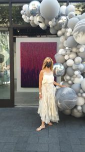 Gallerist Laura Rathe welcomes guests to her new eponymous gallery in River Oaks District. (Photo by CDA)
