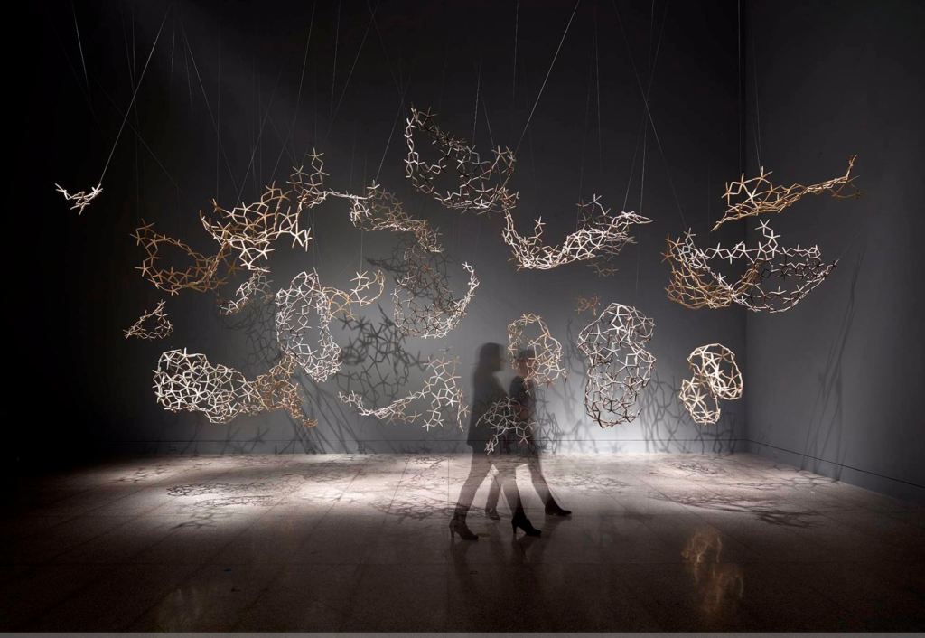 Maria Fernanda Cardoso’s “Woven Water: Submarine Landscape,” 1994, at the Museum of Fine Arts, Houston. Without Sicardi | Ayers | Bacino would the presence of Latin American collecting in Houston — or the MFAH’s stellar department — have taken off? (Courtesy MFAH)