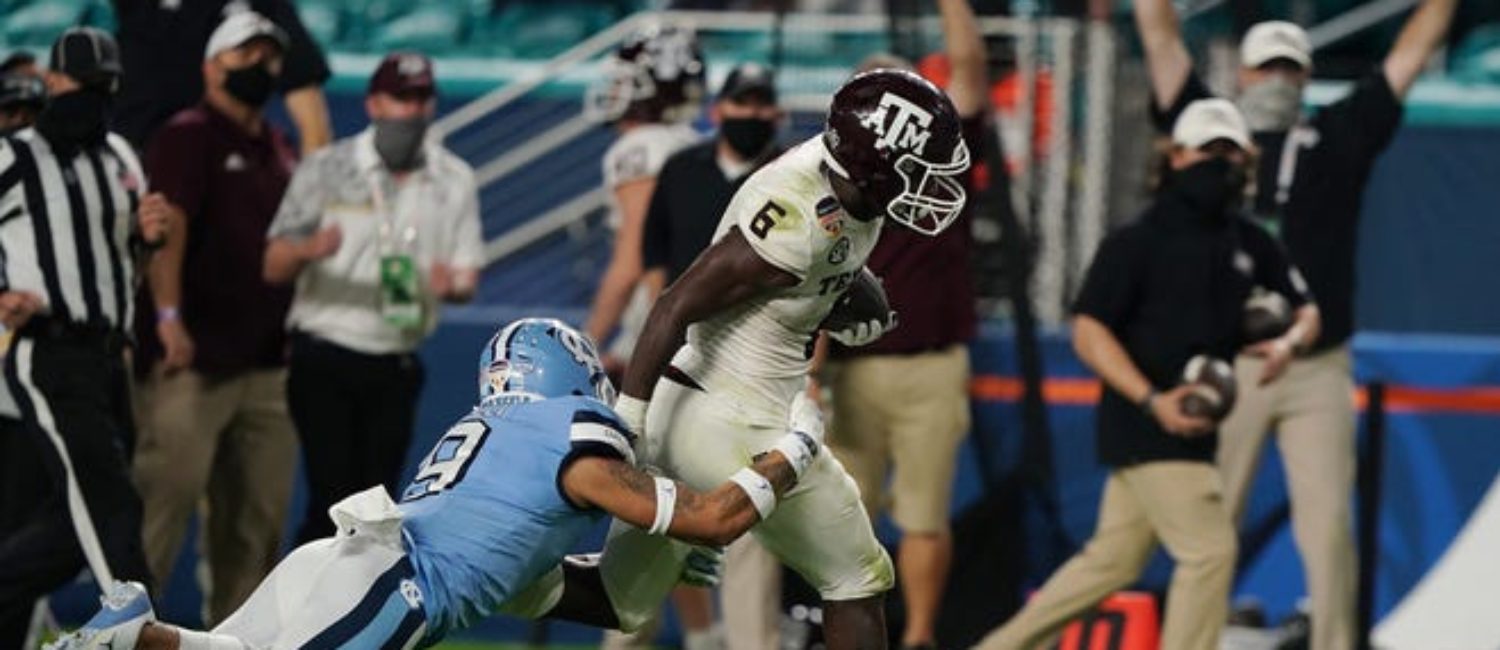 Texas A&M running back Devon Achane Orange Bowl