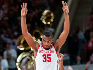 University of Houston forward Fabian White Jr. refused to let the Cougars win on clinch night. (Photo by F. Carter Smith)