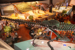 Dinner in the Morian Hall of Paleontology