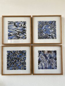Untitled, #20-23, 2022. 12×12 each