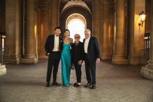 Henry & Liv Golding join Sybil & David Yurman at the Louvre for a gala dinner celebrating opening of the David Yurman flagship in Paris. (Photo by Lewis Merritt)