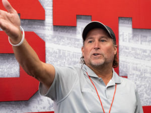 The University of Houston football team, led by head coach Dana Holgersen, held practice in their bubble.