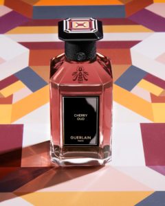 Guerlain – Cherry Oud is one of three new oud-inspired scents. Here is artist Ghizlane Agzenai’s limited edition plate.