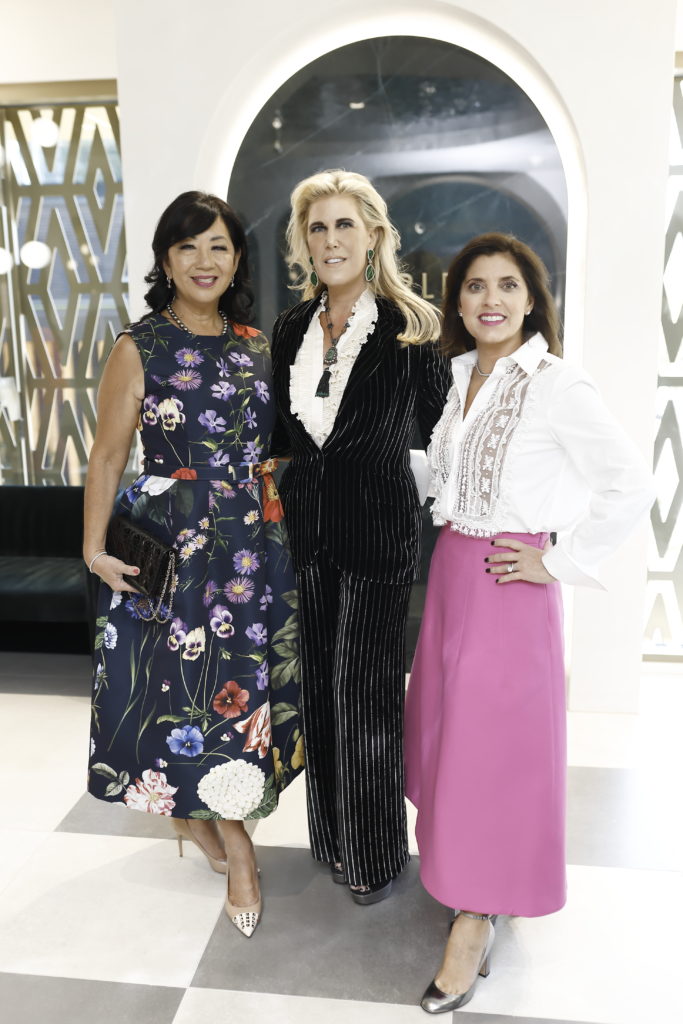 Dr. Alice Mao Brams, Courtney Hobson, Stacey Lindseth at the Una Notte in Italia luncheon held at Zadok Master Jewelers. (Photo by Quy Tran)