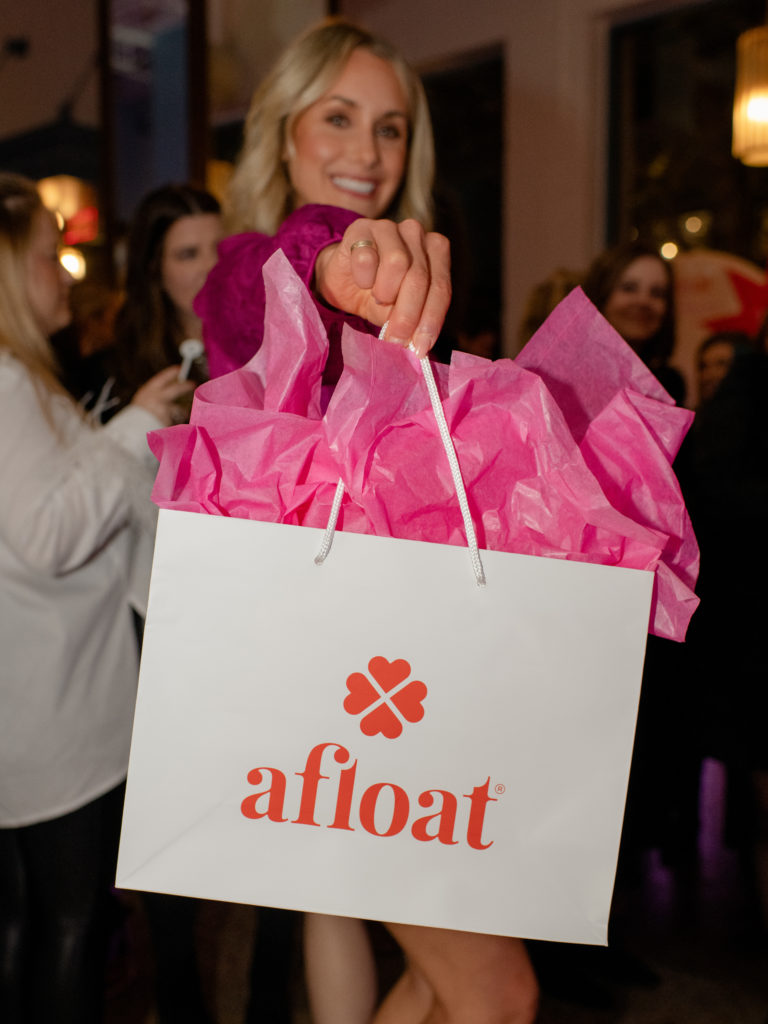 Ashley Holland at the afloat Giftmas party (Photo by Sara Donaldson and Jonathan Zizzo)
