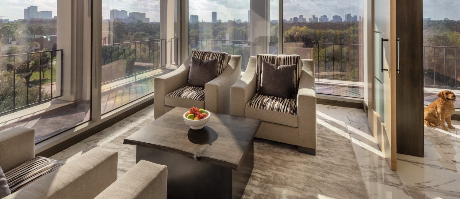 Sitting room at MD2 Houston ; Photo courtesy of MD²