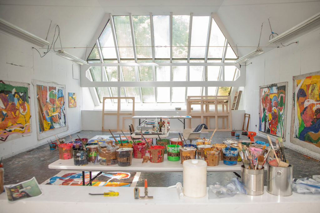 Elaine de Kooning House, Studio Interior, North Elevation