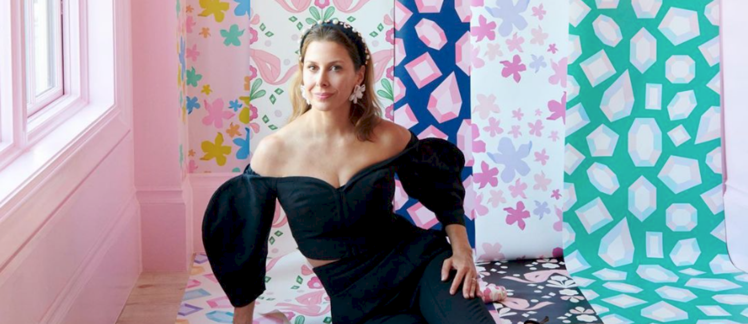 Lele Sadoughi is opening up a new River Oaks District boutique, featuring her signature wallpaper.