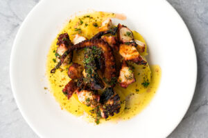 Octupus (Lunch Menu) (Photo by Rebekah Flores  Interior Photo Sina Productions)