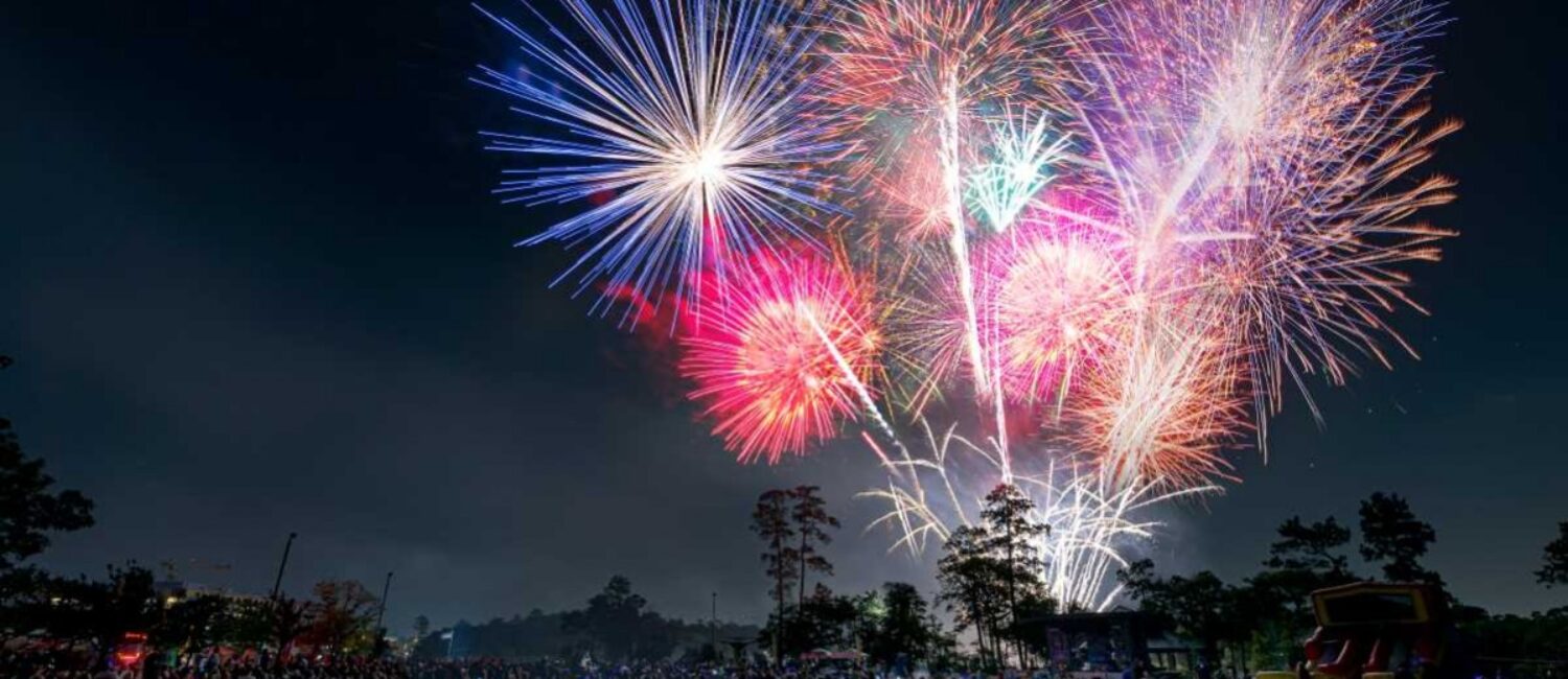 Fireworks are an essential part of the Fourth of July celebrations in The Woodlands. (Photo by Derrick Bryant Photography)