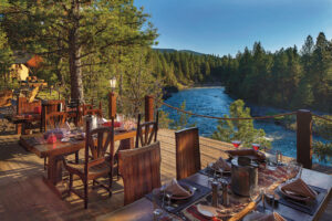 The Resort at Paws Up Dining Pavilion at Cliffside Camp