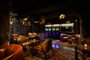 Cool – Cave Society is a private speakeasy setting with a selection of wines to sample in small pours.