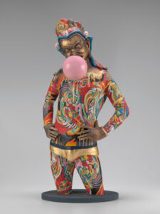 Tsherin Sherpa's "Skippers (Kneedeep)," 2019-2020, at Asia Society Texas Center (Collection Virginia Museum of Fine Arts, photo by David Stover)