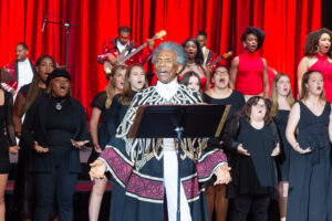 Andre De Shields and TUTS Education Students – Photo – David Power (Photo by Photo by David Power)