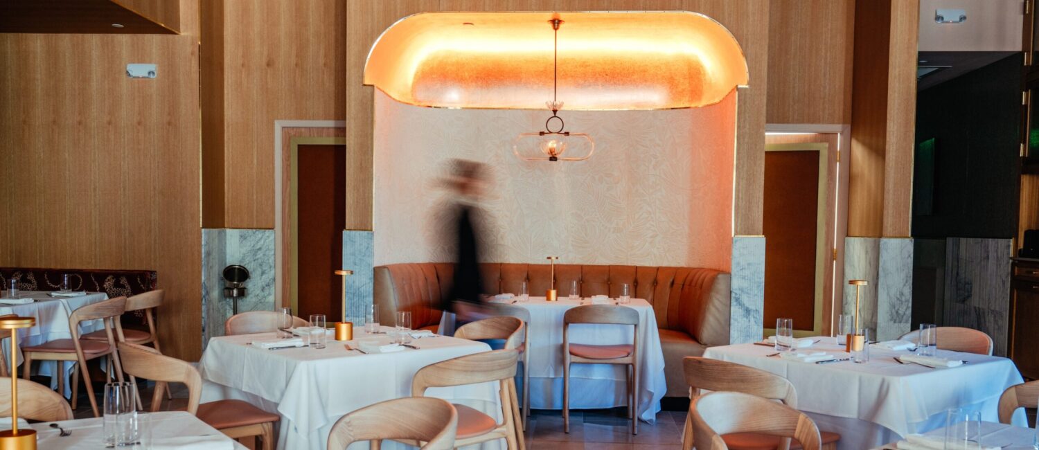 The intimate Tavola restaurant space, which seats just 118 diners, was designed in a true collaboration.