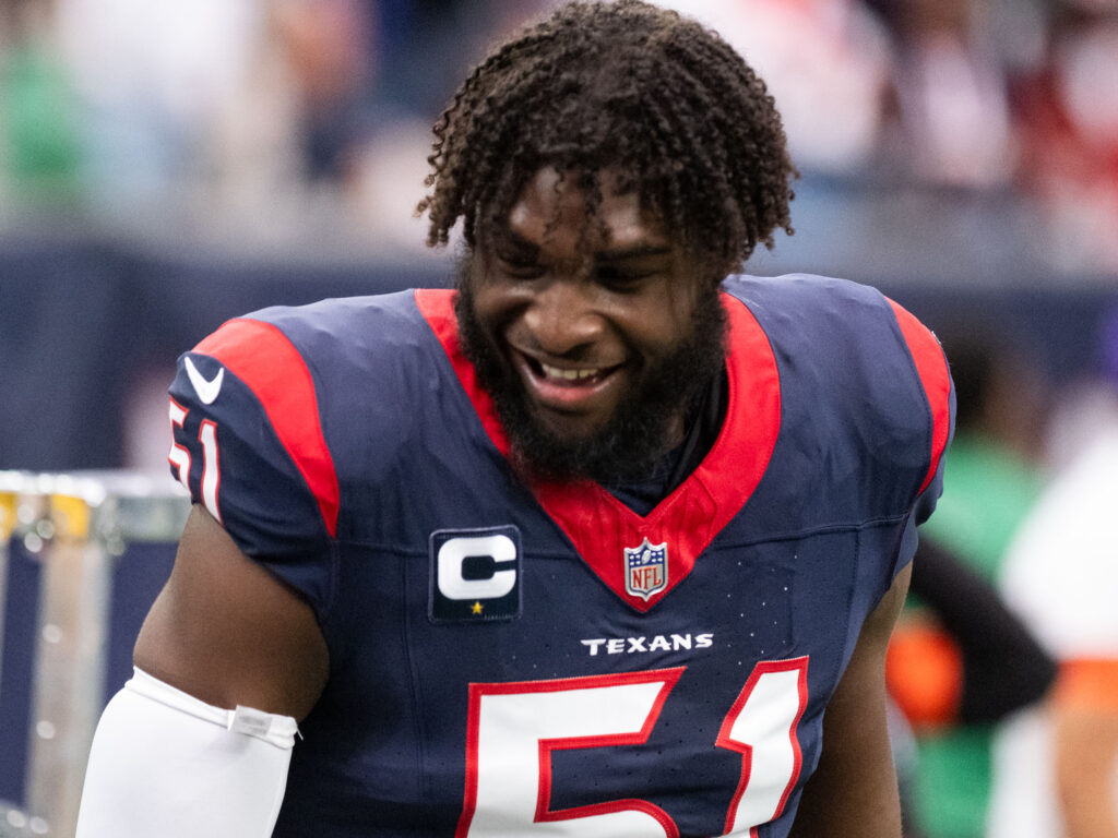 Houston Texans defensive end Will Anderson Jr. brings plenty to the table. (Photo by F. Carter Smith)