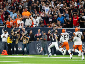 Houston Texans and quarterback C.J. Stroud faced the Cleveland Browns in the Wild Carded Playoff game at NRG Stadium