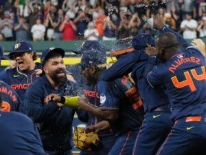 Houston Astros Ronel Blanco blanked the Toronto Blue Jays allowing no hits and no runs in 9 shutout innings. It was the 17th no-hitter in team history, at Minute Maid Park, April 1, 2024
