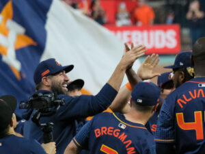 Houston Astros Ronel Blanco blanked the Toronto Blue Jays allowing no hits and no runs in 9 shutout innings. It was the 17th no-hitter in team history, at Minute Maid Park, April 1, 2024