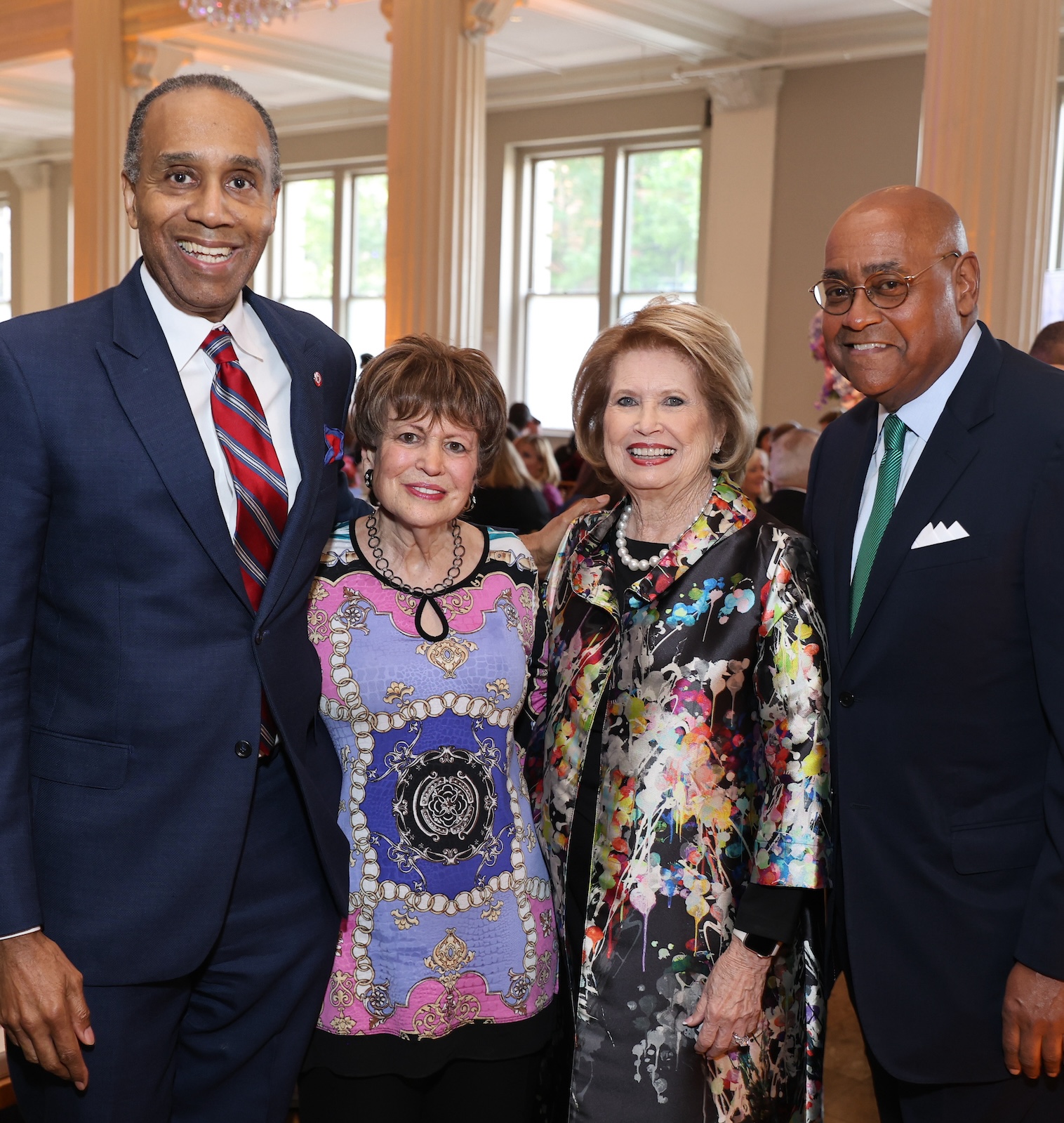 Dean Leonard Baynes, Regina Rogers, Virginia Blanton, Commissioner Rodney Ellis (Photo by Priscilla Dickson)