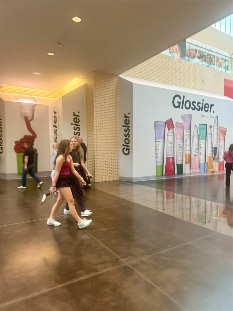 Glossier Dallas northpark center store
