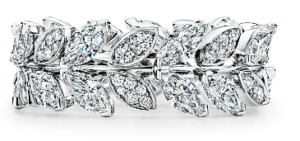 Tiffany Victoria® diamond vine band ring in platinum (Photo by Richard Rodriguez)