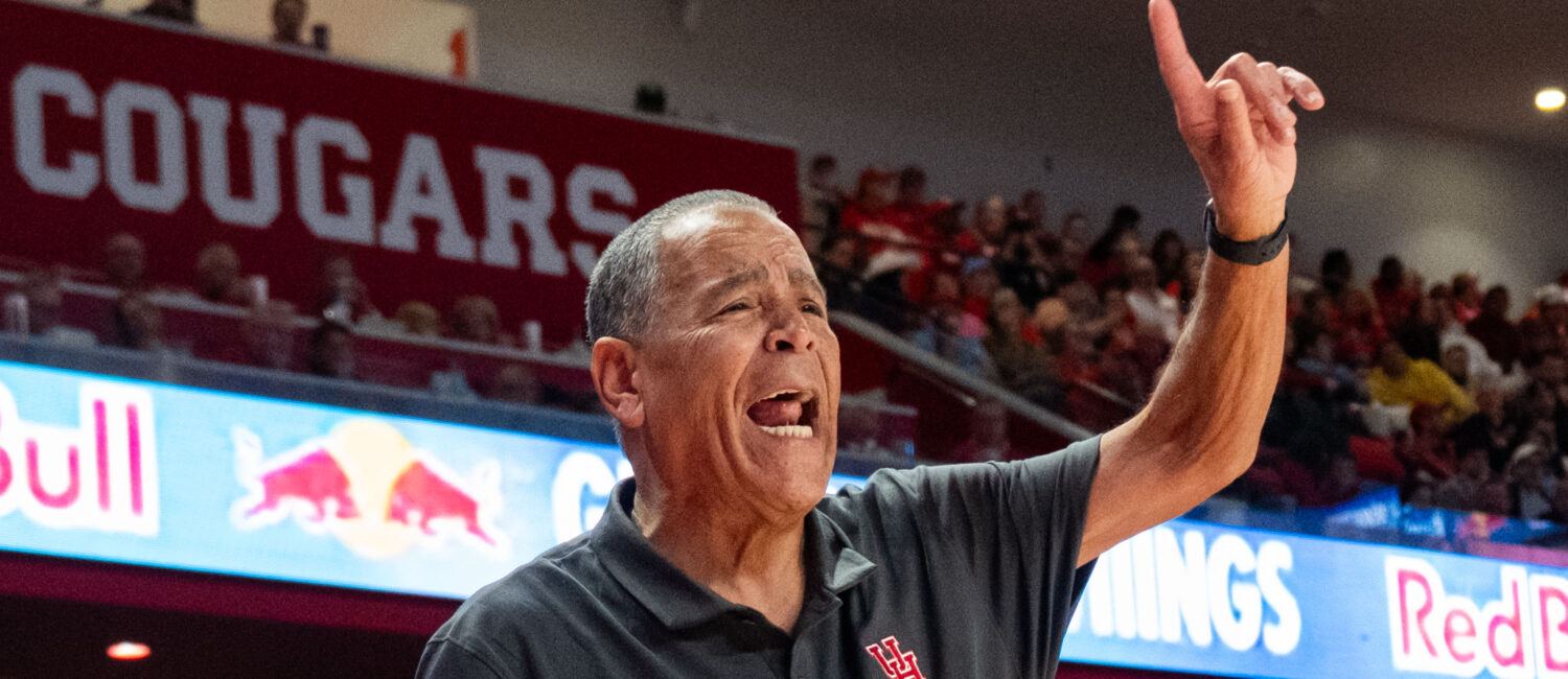 University of Houston coach Kelvin Sampson knows what he wants from his team. (Photo by F. Carter Smith)