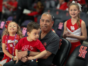 The Houston Cougars mens basketball team defeated the Kansas Jayhawks on Senior Night at the Fertitta Center,