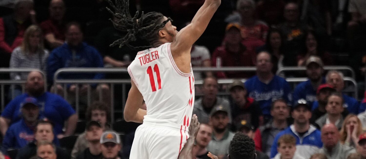 JoJo Tugler introduced BYU to Houston defense again. And he had plenty of company. (Photo by Denny Medley/Big 12 Conference)